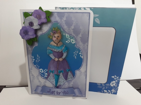 Lady Pussy Cat - Multi Occasions Card  by Diane Carbis
