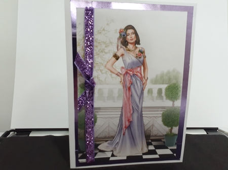 Art Deco Lady Cathy 4 A4 Lilac by Diane Carbis
