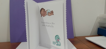 Two squares Baby Boy by Diane Carbis