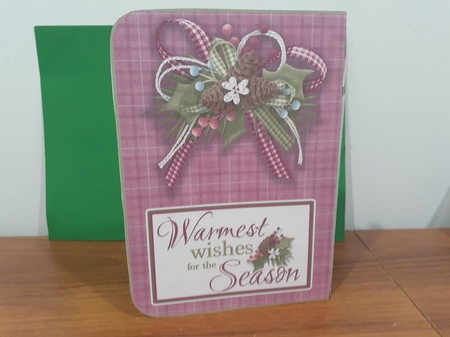 Warm Wishes Scalloped Pocket Card Mini Kit #2 by Diane Carbis