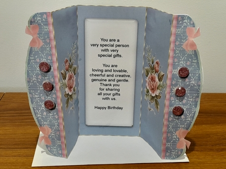 Happy Birthday Gate Fold Friend by Diane Carbis