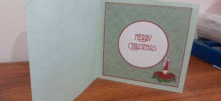 Christmas Candle Lamp by Diane Carbis