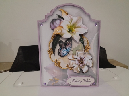 Lily Magic Shaped Card Front with Step-by-Step by Diane Carbis