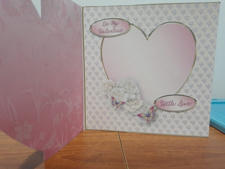 Roses and Butterflies - Offset Heart Card Mini Kit by Diane Carbis