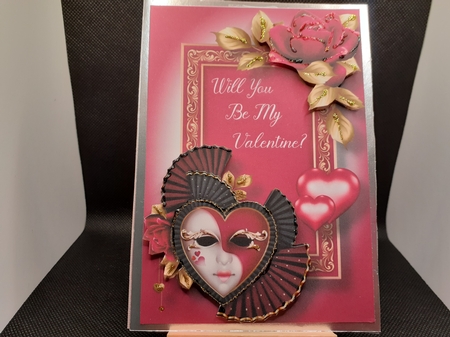 Masked Valentine - Will You Be Mine A5 by Diane Carbis
