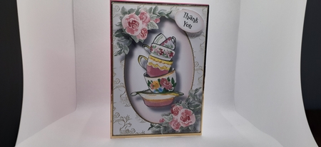 Teacup Stack 2 A5 by Diane Carbis