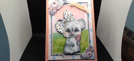 Gorgeous Candy Cane Mouse by Diane Carbis