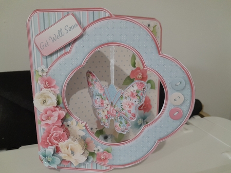Pretty Posy - Butterfly Pendant Card Mini Kit by Diane Carbis