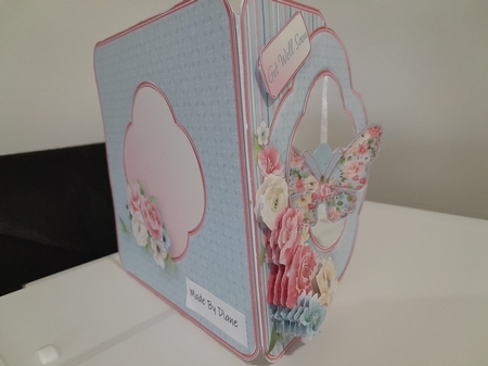 Pretty Posy - Butterfly Pendant Card Mini Kit by Diane Carbis