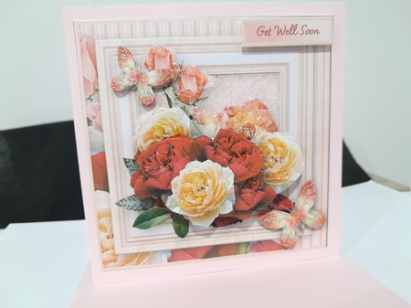 Mixed Roses - Framed Picture Card Mini Kit by Diane Carbis
