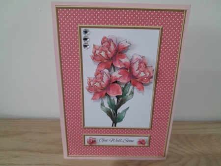 Lovely Peonies Get Well Soon Topper by Diane Carbis