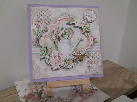 The Rose Covered Watering Can by Diane Carbis