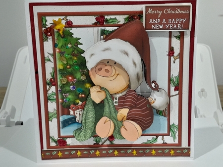 Pigs in Blankets Pumpkin Christmas 4 Sheet Mini Kit by Diane Carbis