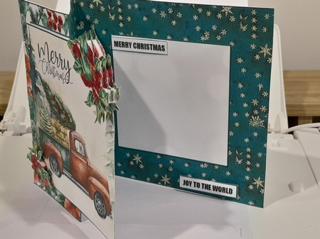 Christmas Fold Back trucks two  by Diane Carbis