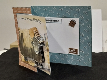 Birthday Yak fold back  by Diane Carbis
