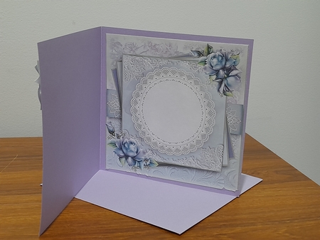 An arched floral window by Diane Carbis