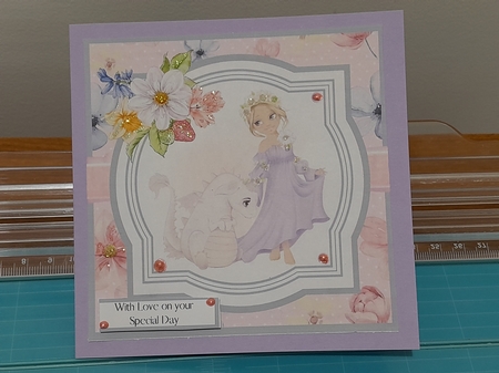 Dragon Princess (7x7 inch square card kit) by Diane Carbis