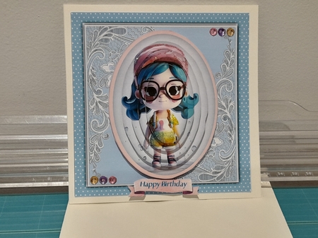 8x8 Mini Kit, Cute Miss Sunshine , Pyramid  by Diane Carbis