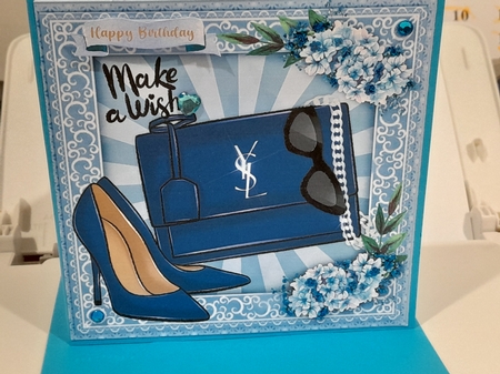 8X8 Quick Card , Make a Wish 1 by Diane Carbis