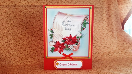 Christmas Scroll Pyramage by Diane Carbis