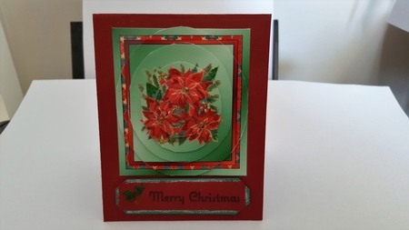 Poinsettia Oval Pyramid Sheet by Diane Carbis