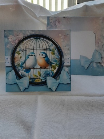 Little Bird 1 - Tent Card - Blank Card by Diane Carbis