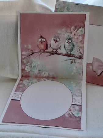 Little Bird 2 - Tent Card - Blank Card by Diane Carbis