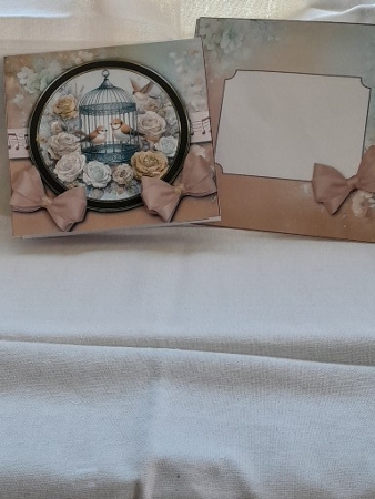 Little Bird 3 - Tent Card - Blank Card by Diane Carbis
