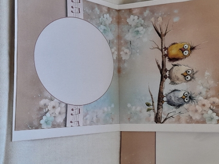 Little Bird 3 - Tent Card - Blank Card by Diane Carbis