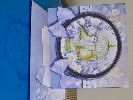 Little Bird 4 - Tent Card - Blank Card by Diane Carbis