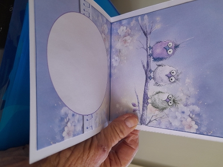 Little Bird 4 - Tent Card - Blank Card by Diane Carbis