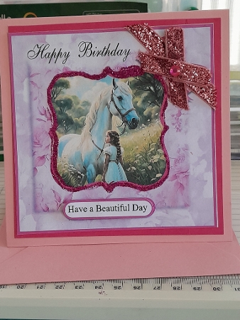 Birthday Girl and Horse Pink by Diane Carbis