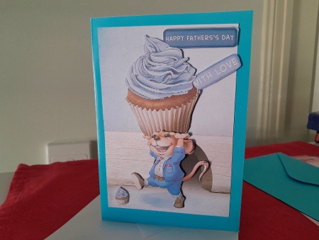 Mr Cup Cake Mouse (Blue Suit) by Diane Carbis