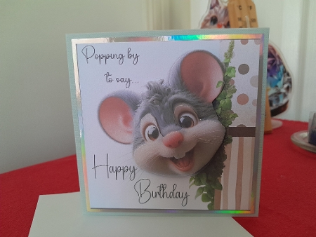 Peeking Mouse Birthday by Diane Carbis