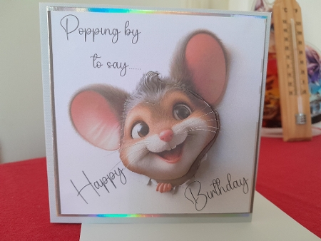 Peeking Mouse Birthday by Diane Carbis