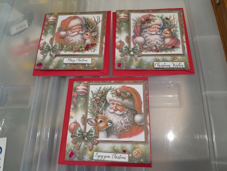 Santa and Little Dasher - Mini Kit 8x8 by Diane Carbis