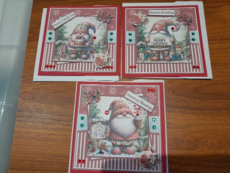 Christmas Gnomes #3 Mini Kit 7x7 by Diane Carbis