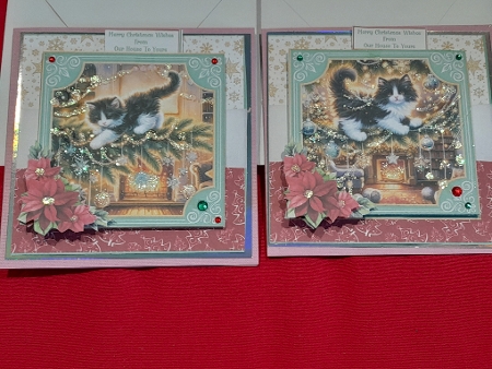 Kitty Nearly Ruined Christmas - 7x7 Mini Kit by Diane Carbis