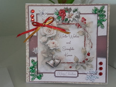 Winter Wishes Christmas Roses by Diane Carbis
