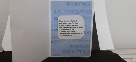 New Baby Boy Paper by Diane Carbis