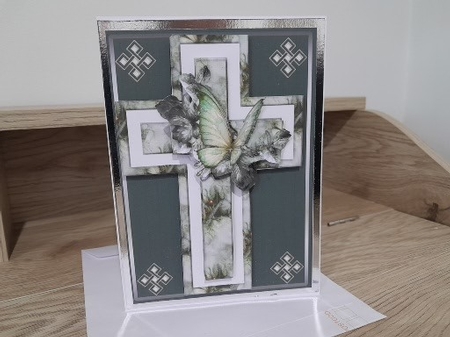 Butterfly Sympathy Cross by Diane Carbis