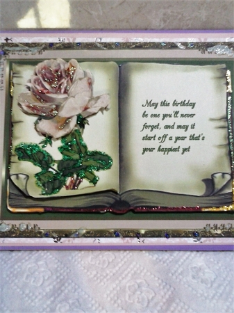 Vintage Birthday Rose by Diane Carbis