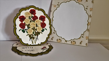 Long Stemmed Roses Easel Card by Diane Carbis
