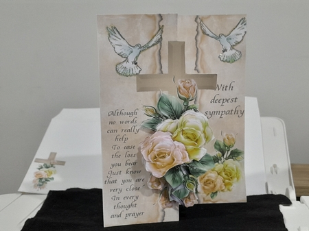 Doves an Roses Sympathy Foldback Kit by Diane Carbis