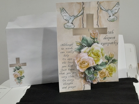 Doves an Roses Sympathy Foldback Kit by Diane Carbis