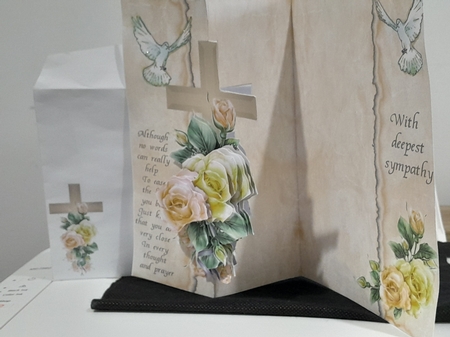 Doves an Roses Sympathy Foldback Kit by Diane Carbis