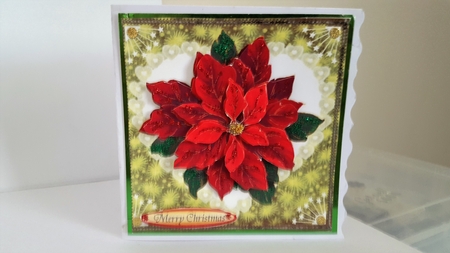 Poinsettia Christmas Decoupage (2) by Diane Carbis