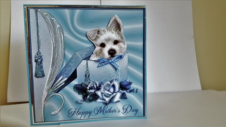 Mother's Day Puppy in Box by Diane Carbis