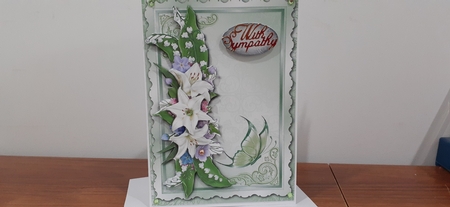 Lilies & Butterfly Blank Topper + Decoupage by Diane Carbis