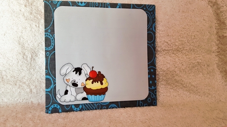 Puppy & Cupcake 5x5 Envelope by Diane Carbis